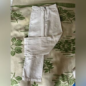 Reformation white jeans